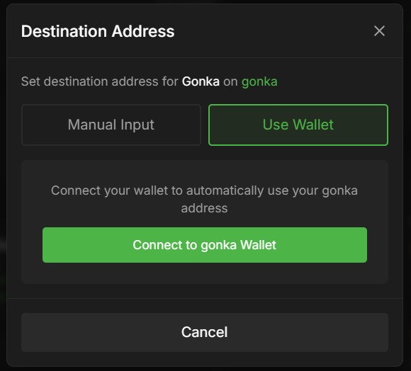 Onyx bridge manual address